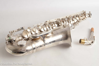 Selmer Mark VI Alto 1962 Original Satin Silver Gorgeous Freshly Overhauled!