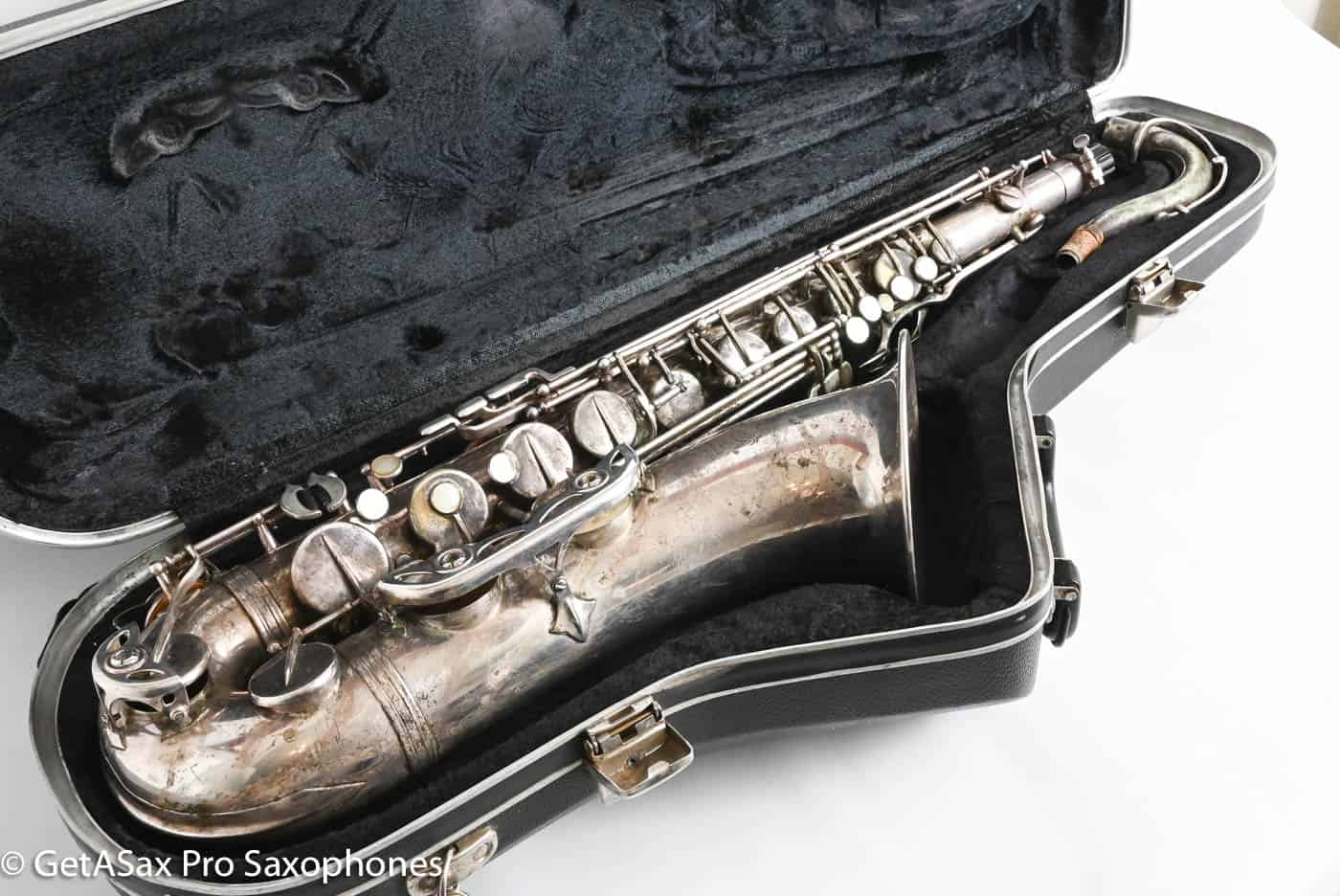 Selmer Mark VI Tenor 1968 Replated Silver Plate Needs Overhaul 154776