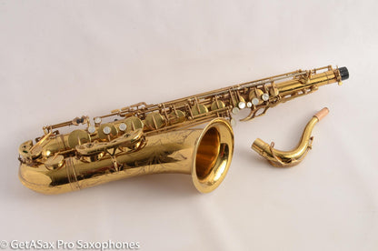Selmer Mark VI Tenor Saxophone Original Lacquer American Engraved Just Overhauled Plays Effortlessly 195xxx