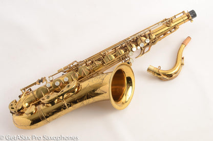Selmer Mark VI Tenor Saxophone Original Lacquer American Engraved Just Overhauled Plays Effortlessly 195xxx