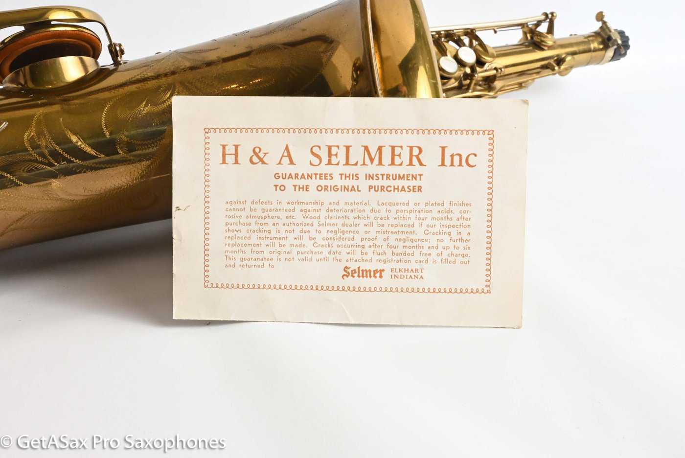 Selmer Mark VI Tenor 1960 Original Lacquer Very Good Condition Gorgeous 85349