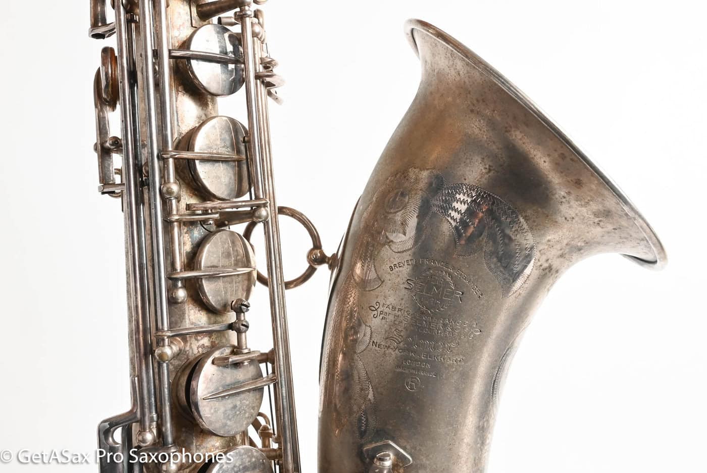 Selmer Mark VI Tenor 1956 Original Satin Silver Getting Overhauled Now Amazing! 63866