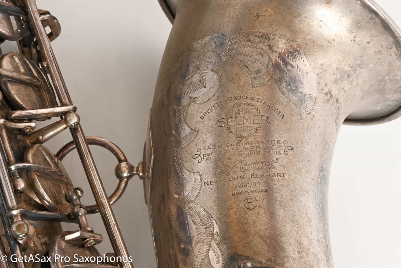 Selmer Mark VI Tenor 1956 Original Satin Silver Getting Overhauled Now Amazing! 63866
