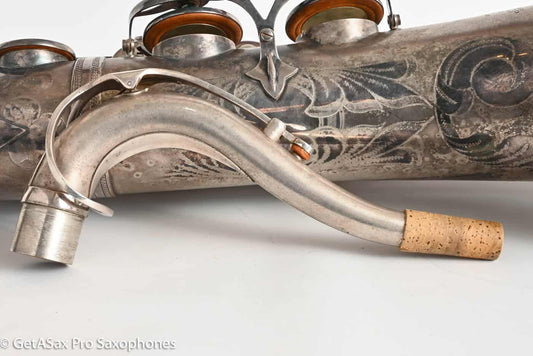 Selmer Mark VI Tenor 1956 Original Satin Silver Getting Overhauled Now Amazing! 63866