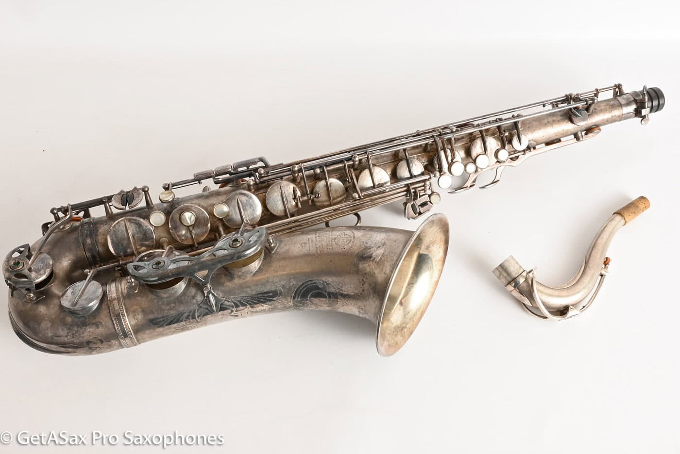 Selmer Mark VI Tenor 1956 Original Satin Silver Getting Overhauled Now Amazing! 63866