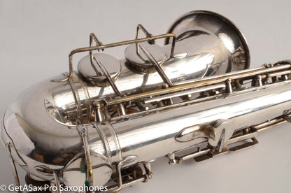 Selmer Modele 26 Alto Saxophone Original Silver Plate Great Deal! 7899