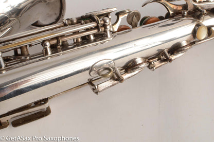 Selmer Modele 26 Alto Saxophone Original Silver Plate Great Deal! 7899