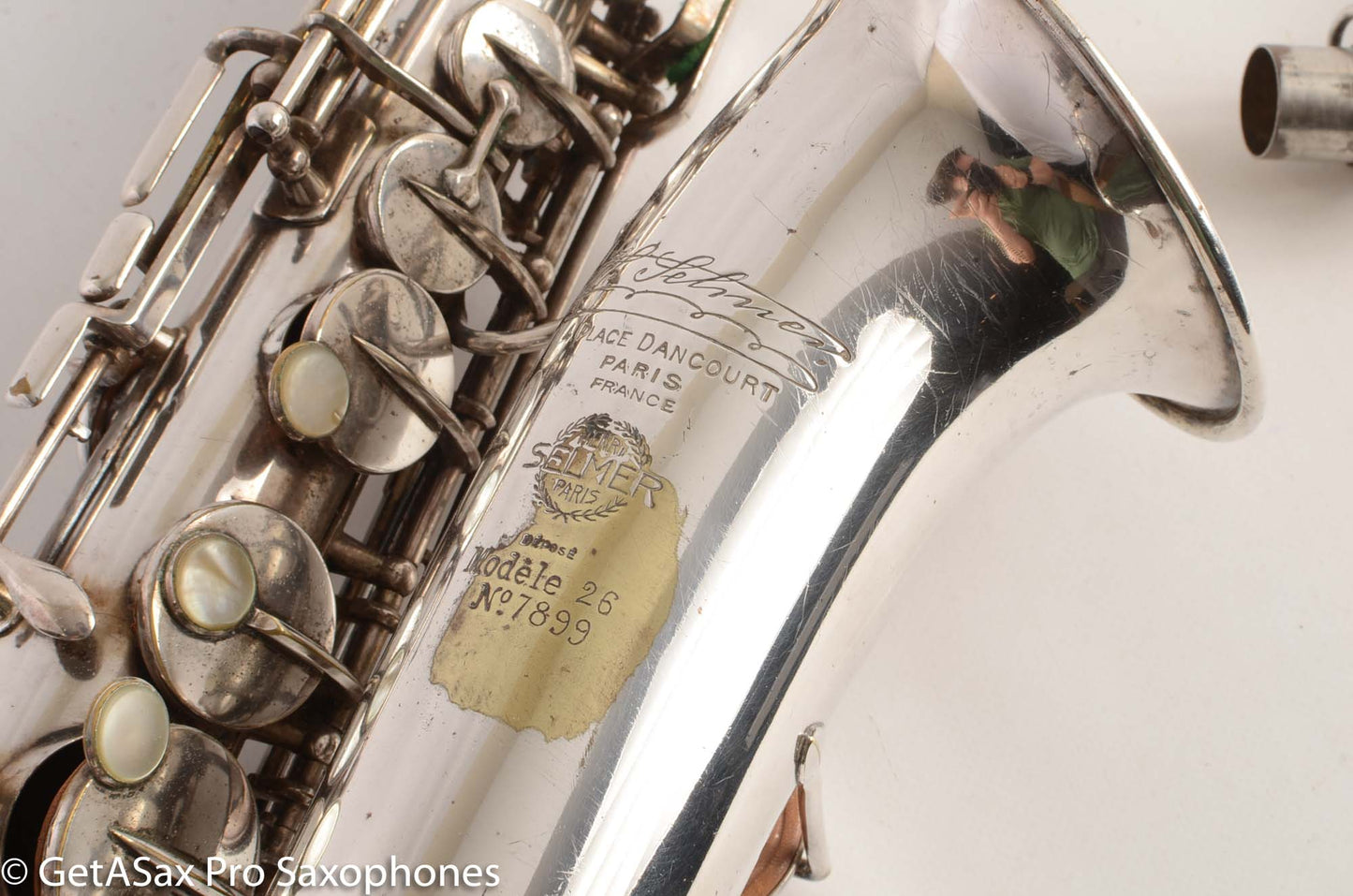 Selmer Modele 26 Alto Saxophone Original Silver Plate Great Deal! 7899
