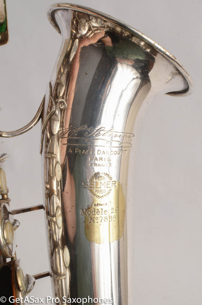 Selmer Modele 26 Alto Saxophone Original Silver Plate Great Deal! 7899