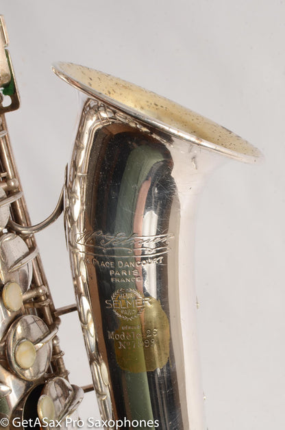 Selmer Modele 26 Alto Saxophone Original Silver Plate Great Deal! 7899