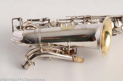 Selmer Modele 26 Alto Saxophone Original Silver Plate Great Deal! 7899