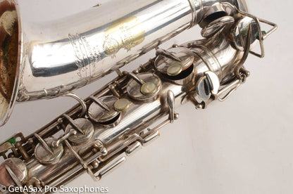 Selmer Modele 26 Alto Saxophone Original Silver Plate Great Deal! 7899