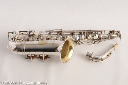Selmer Modele 26 Alto Saxophone Original Silver Plate Great Deal! 7899