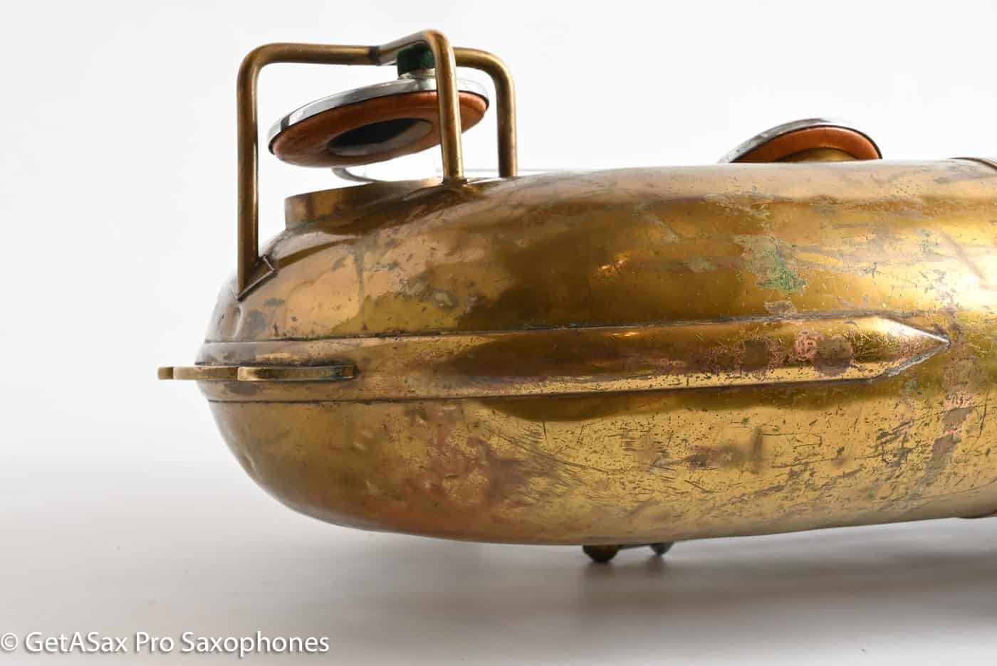 Buescher True Tone Selmer Stencil Baritone Low Bb Reunion Blues Case 125979