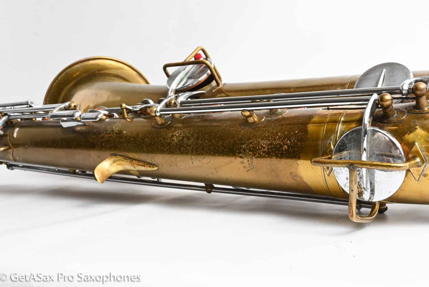 Buescher True Tone Selmer Stencil Baritone Low Bb Reunion Blues Case 125979