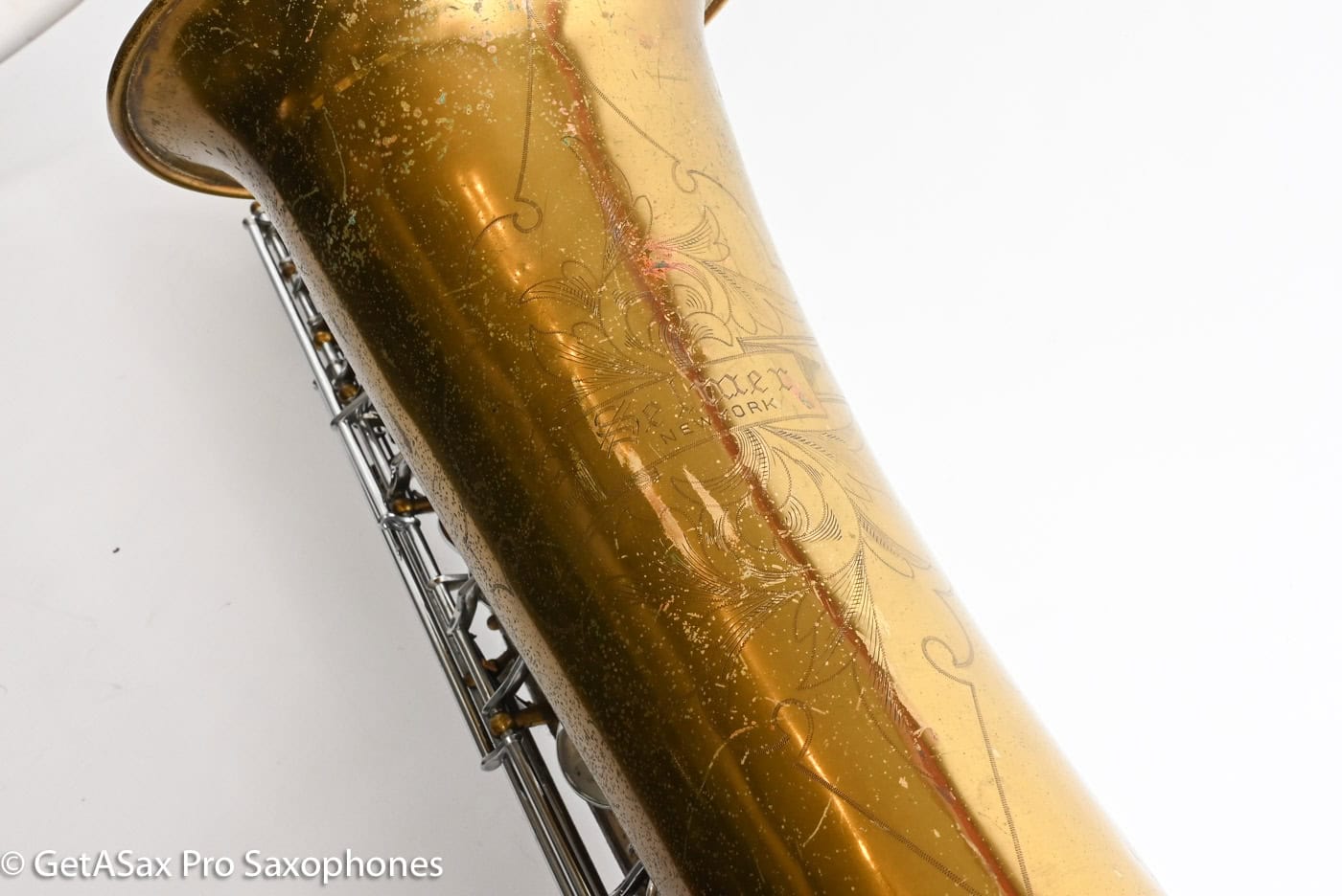 Buescher True Tone Selmer Stencil Baritone Low Bb Reunion Blues Case 125979