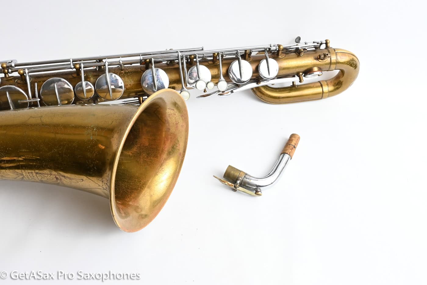 Buescher True Tone Selmer Stencil Baritone Low Bb Reunion Blues Case 125979