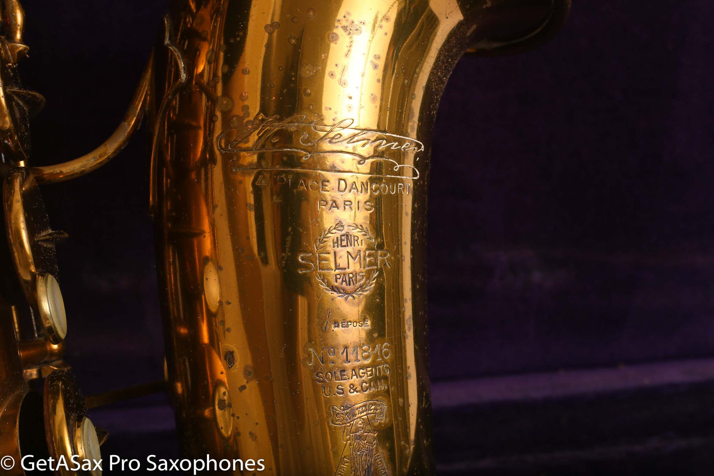 Selmer New Large Bore Alto Saxophone 1930 11816 Old Pads Good Condition