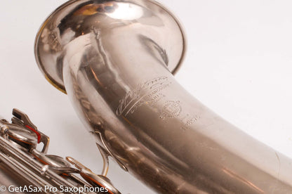 Selmer New Largebore Tenor Original Silver Very Good Condition 8576