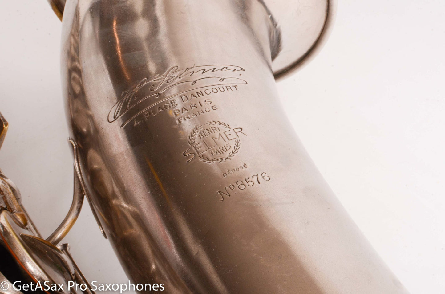 Selmer New Largebore Tenor Original Silver Very Good Condition 8576