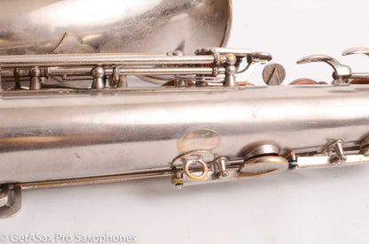 Selmer New Largebore Tenor Original Silver Very Good Condition 8576
