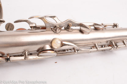 Selmer New Largebore Tenor Original Silver Very Good Condition 8576