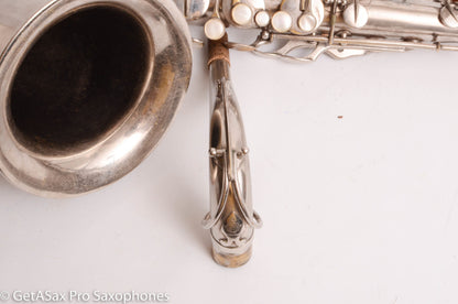 Selmer New Largebore Tenor Original Silver Very Good Condition 8576