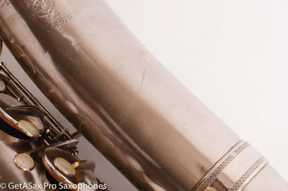 Selmer New Largebore Tenor Original Silver Very Good Condition 8576