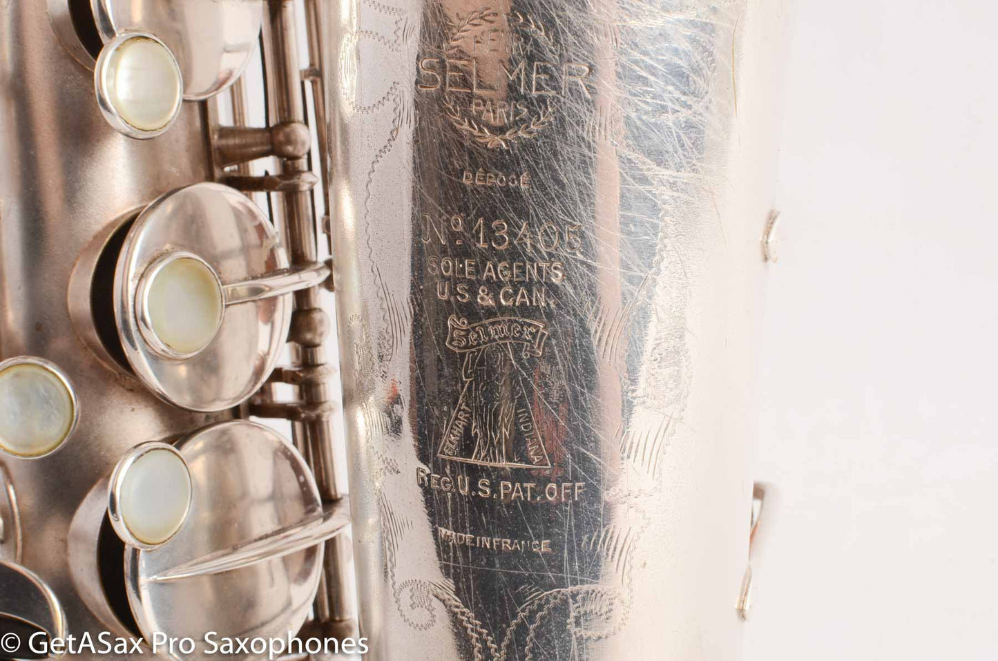 Selmer New Largebore Alto Saxophone Silver 13405