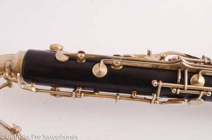 Selmer Paris Low Eb Bass Clarinet 1950’s Good Condition Old Pads