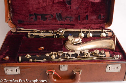 Selmer Paris Low Eb Bass Clarinet 1950’s Good Condition Old Pads