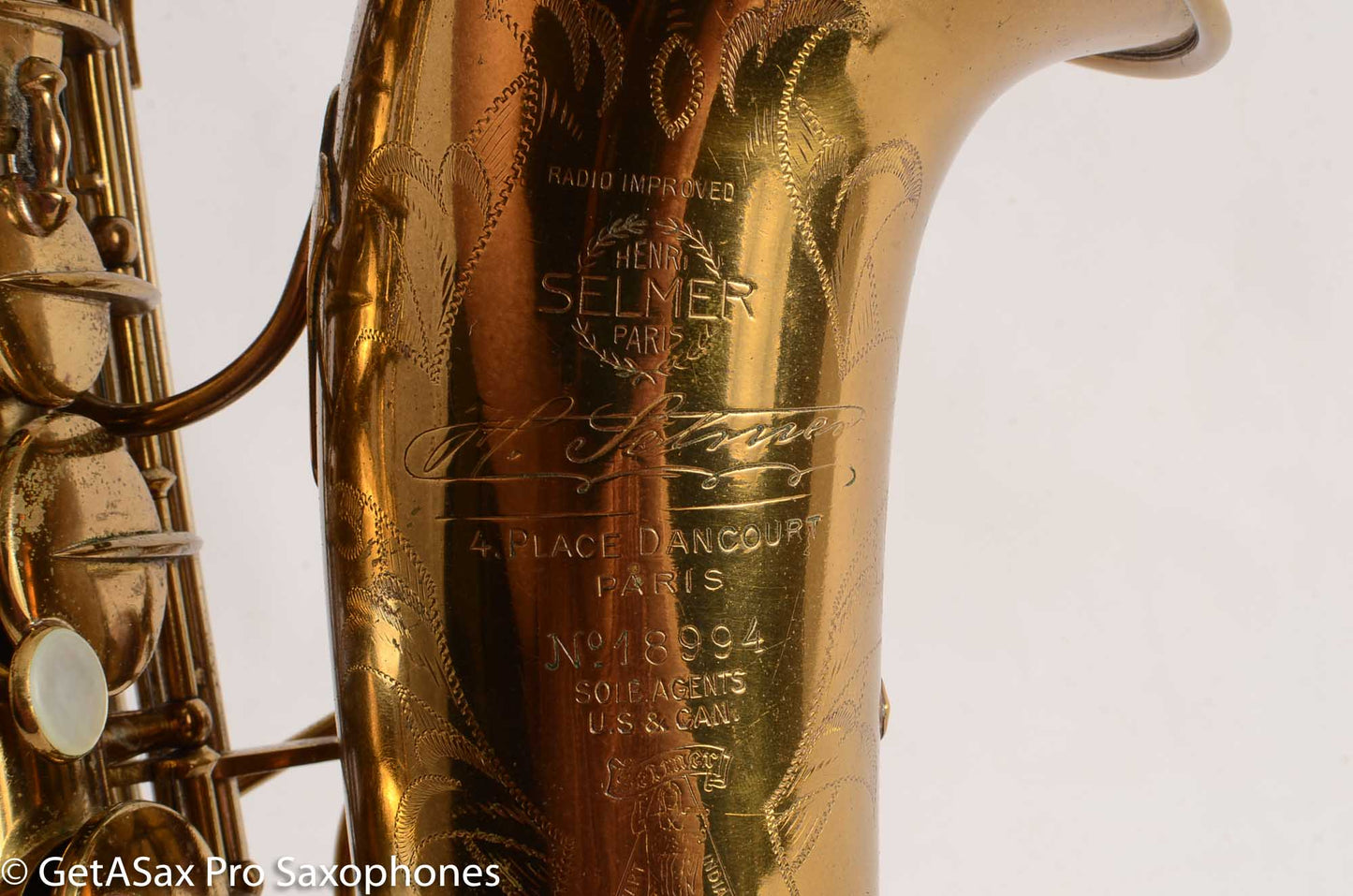Selmer Radio Improved Alto Original Lacquer Excellent Condition Fresh Overhaul!