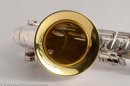 Selmer Radio Improved Alto Original Silver Plate Beautiful