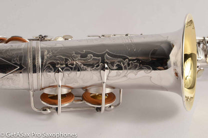 Selmer Radio Improved Alto Original Silver Plate Beautiful