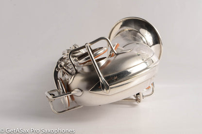 Selmer Radio Improved Alto Original Silver Plate Beautiful