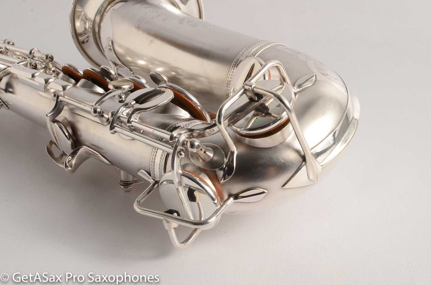 Selmer Radio Improved Alto Original Silver Plate Beautiful