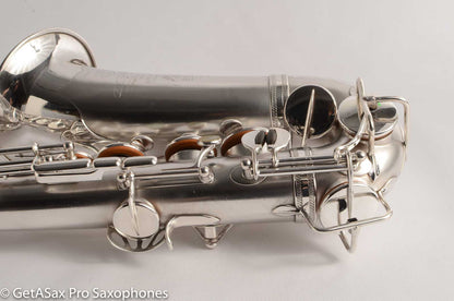 Selmer Radio Improved Alto Original Silver Plate Beautiful