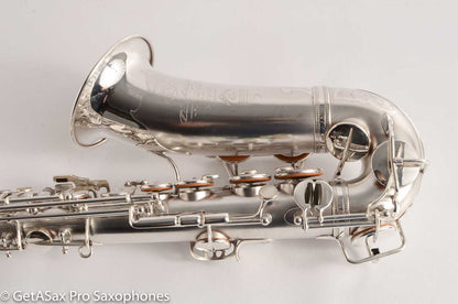Selmer Radio Improved Alto Original Silver Plate Beautiful