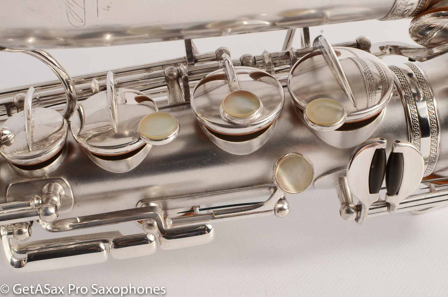 Selmer Radio Improved Alto Original Silver Plate Beautiful