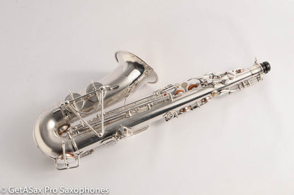 Selmer Radio Improved Alto Original Silver Plate Beautiful