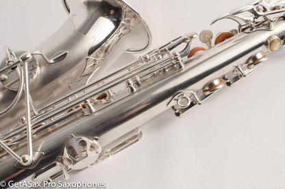 Selmer Radio Improved Alto Original Silver Plate Beautiful