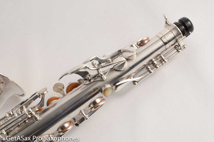 Selmer Radio Improved Alto Original Silver Plate Beautiful