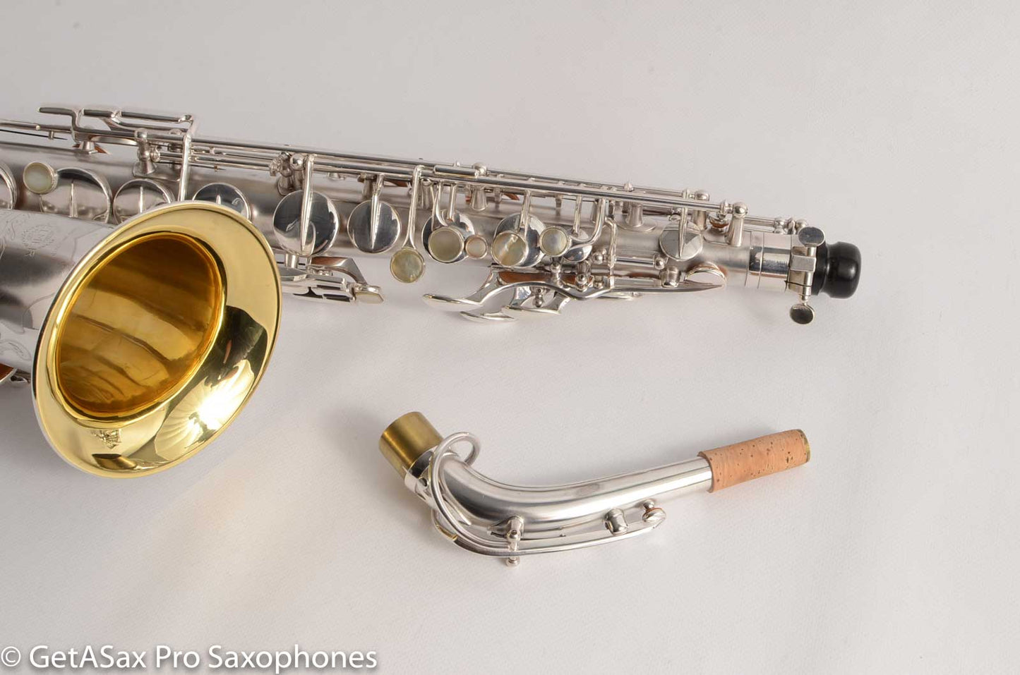 Selmer Radio Improved Alto Original Silver Plate Beautiful