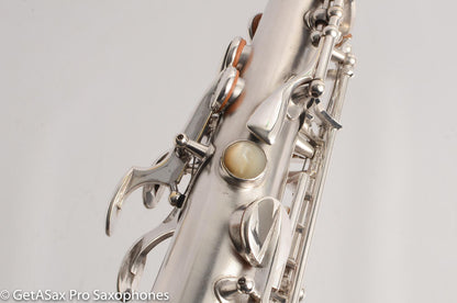 Selmer Radio Improved Alto Original Silver Plate Beautiful