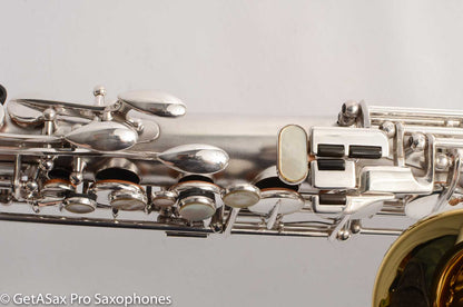 Selmer Radio Improved Alto Original Silver Plate Beautiful