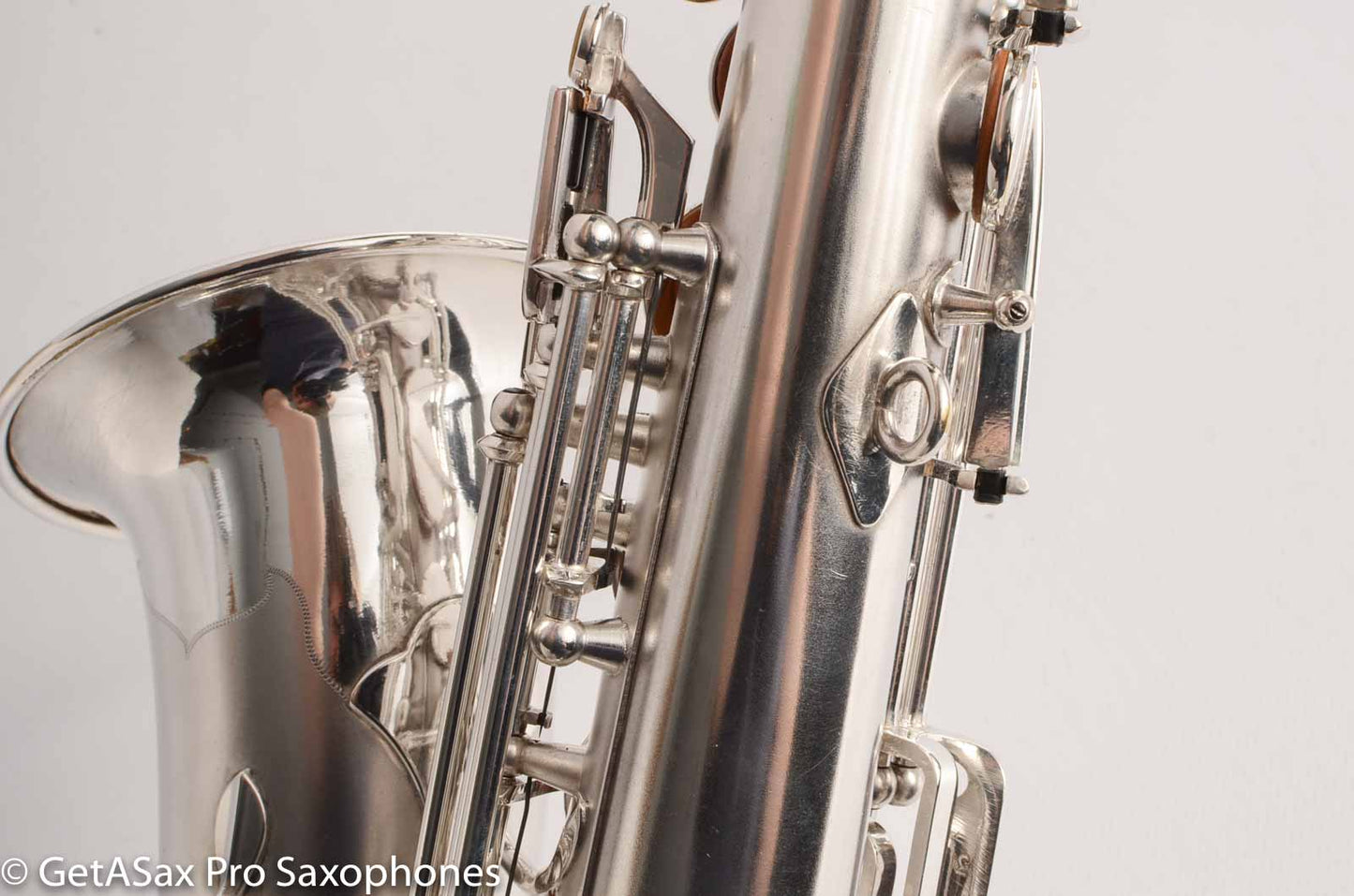 Selmer Radio Improved Alto Original Silver Plate Beautiful