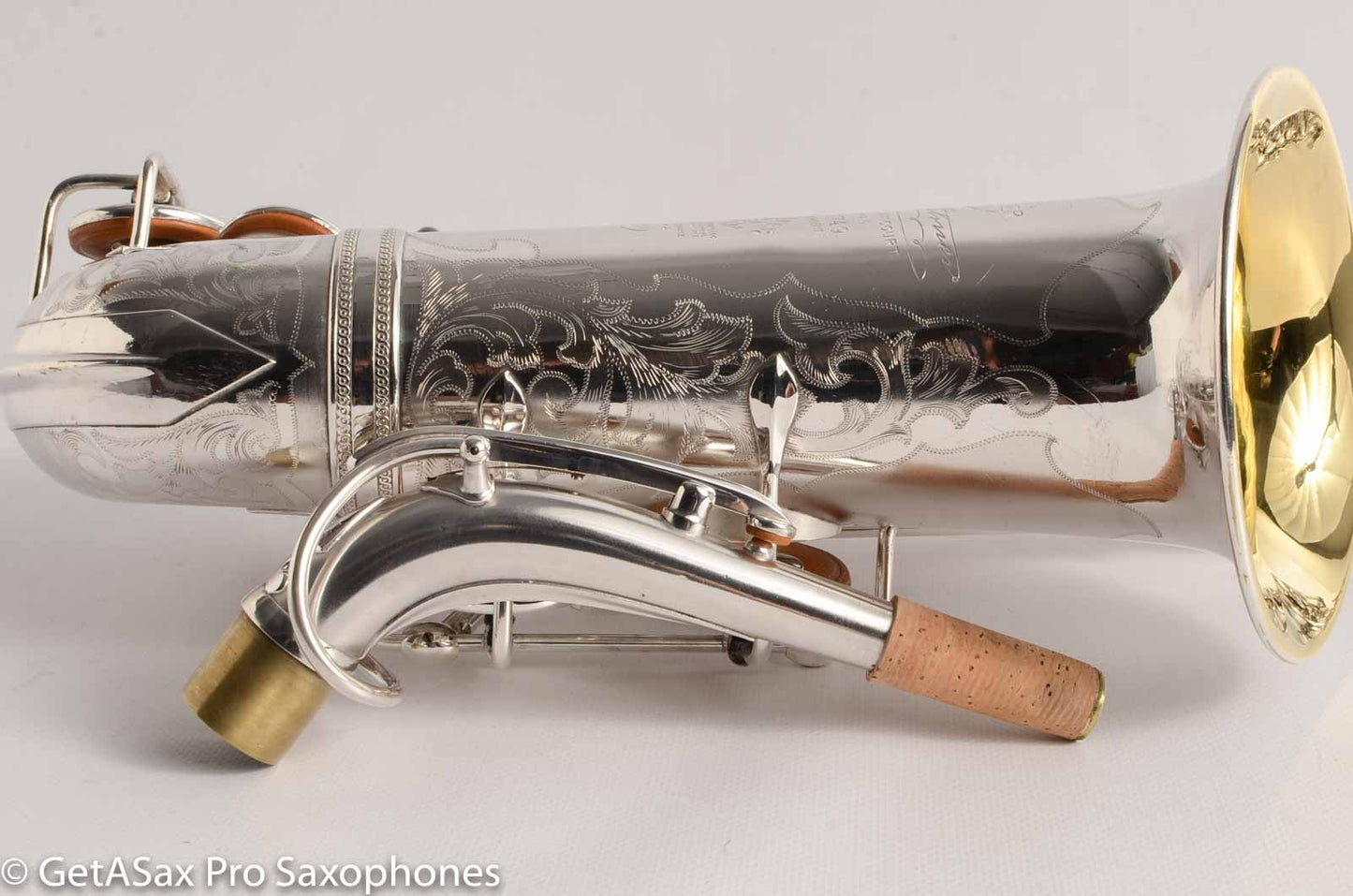 Selmer Radio Improved Alto Original Silver Plate Beautiful