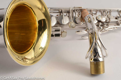 Selmer Radio Improved Alto Original Silver Plate Beautiful