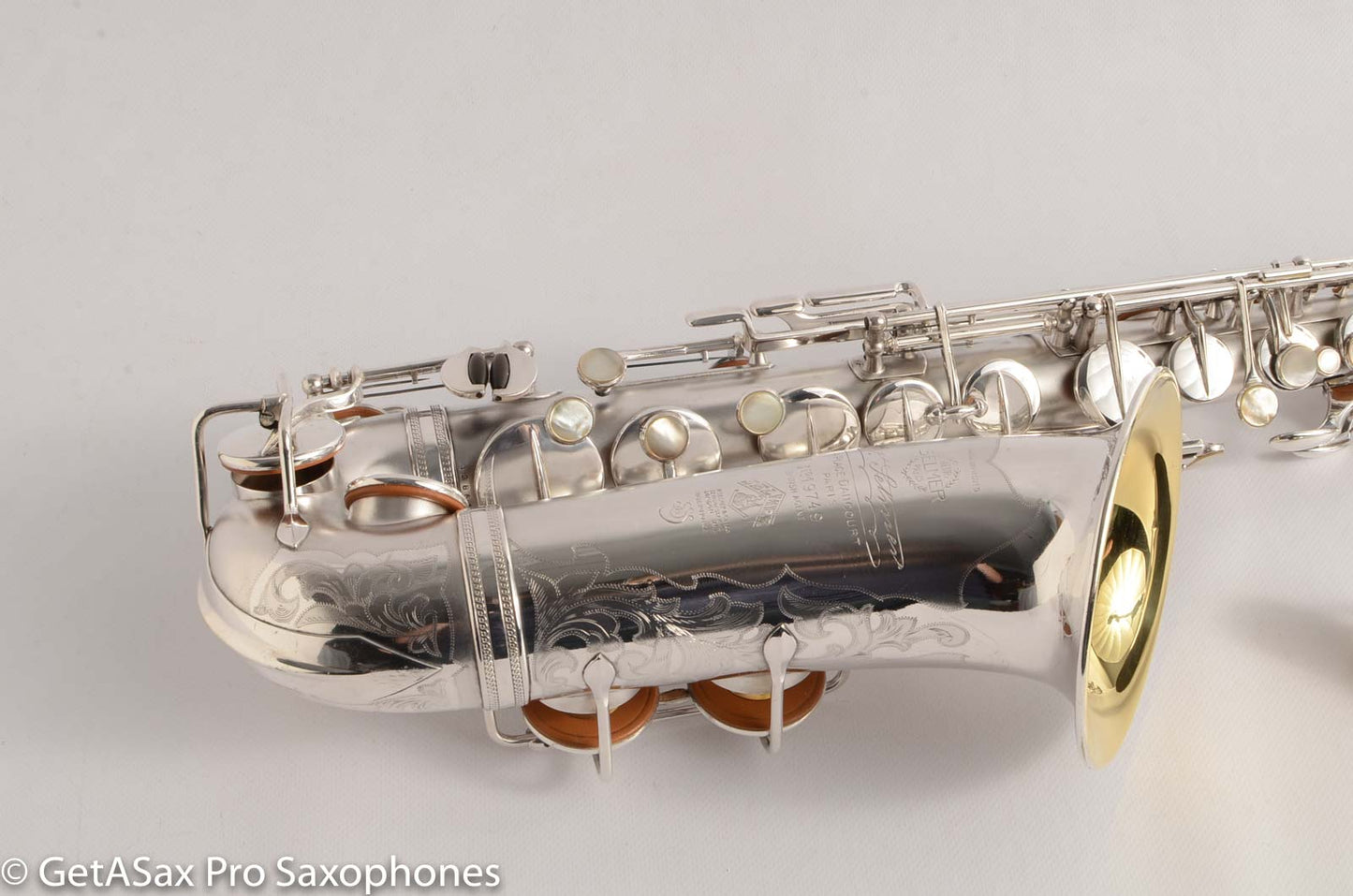 Selmer Radio Improved Alto Original Silver Plate Beautiful