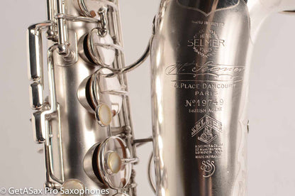 Selmer Radio Improved Alto Original Silver Plate Beautiful